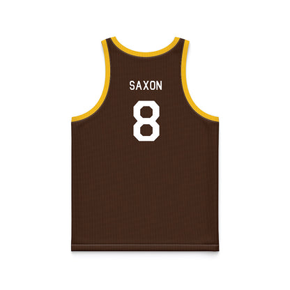 Wyoming - NCAA Men's Basketball : Kiani Saxon - Hardwood Reissue Basketball Jersey-1