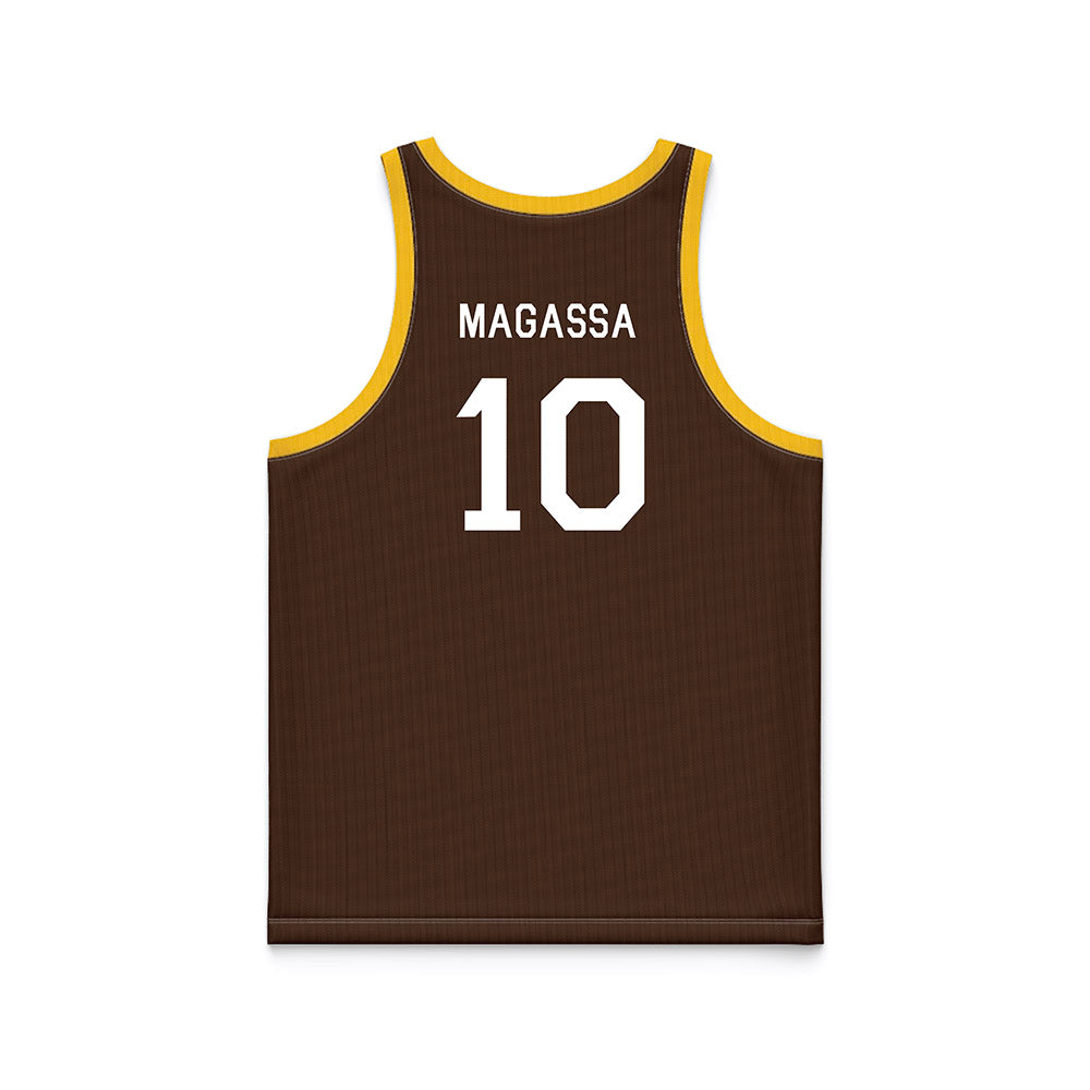 Wyoming - NCAA Men's Basketball : Abou Magassa - Hardwood Reissue Basketball Jersey-1
