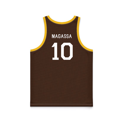 Wyoming - NCAA Men's Basketball : Abou Magassa - Hardwood Reissue Basketball Jersey-1