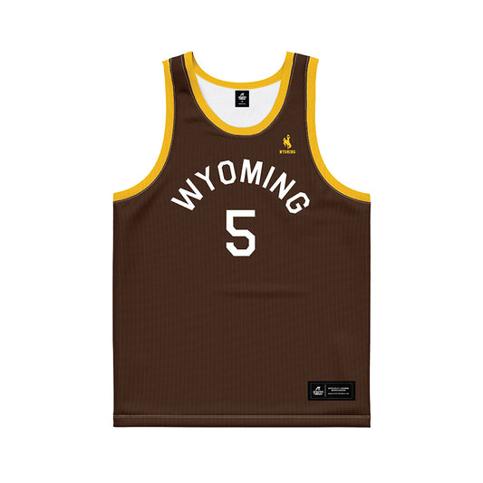 Wyoming - NCAA Women's Basketball : Liv Blomkvist - Hardwood Reissue Basketball Jersey-0