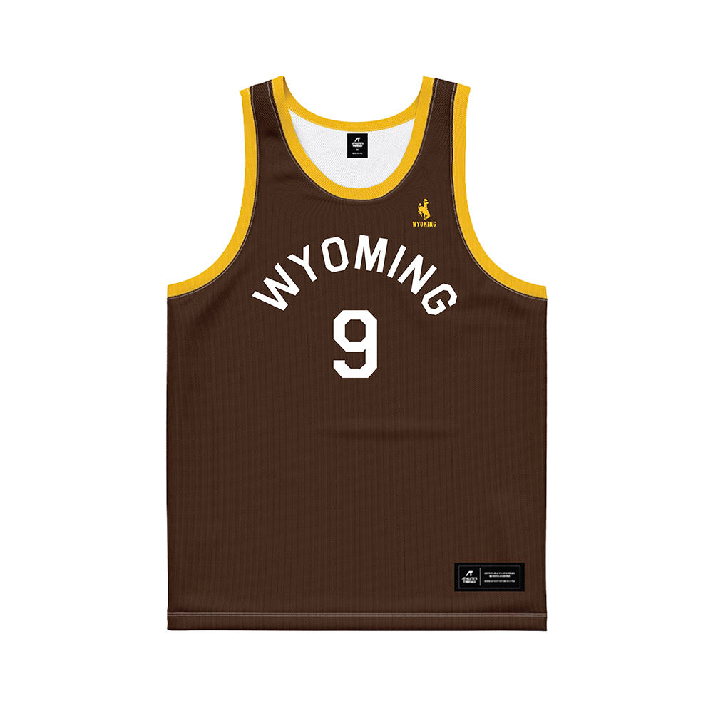 Wyoming - NCAA Men's Basketball : Jared Harris - Hardwood Reissue Basketball Jersey-0