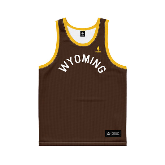 Wyoming - NCAA Men's Basketball : Canin Jefferson - Hardwood Reissue Basketball Jersey-0