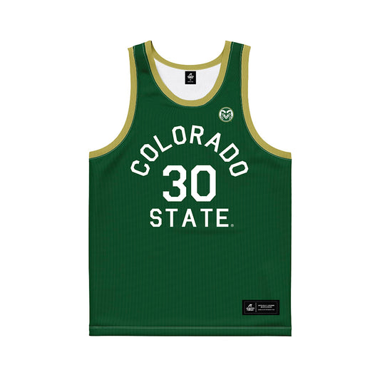 Colorado State - NCAA Men's Basketball : Charlie Dortch - Hardwood Reissue Basketball Jersey-0