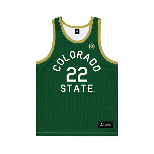 Colorado State - NCAA Men's Basketball : Nicholas Bassett - Hardwood Reissue Basketball Jersey-0
