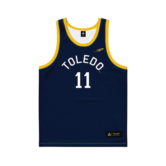 Toledo - NCAA Men's Basketball : Will James Jr - Hardwood Reissue Basketball Jersey-0
