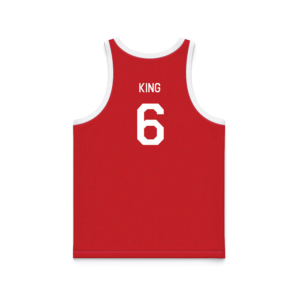 Youngstown State - NCAA Men's Basketball : Drew King - Hardwood Reissue Basketball Jersey-1