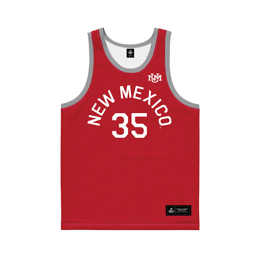 New Mexico - NCAA Men's Basketball : JT Rock - Hardwood Reissue Basketball Jersey-0