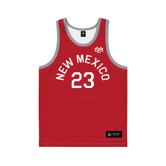 New Mexico - NCAA Men's Basketball : Jake Hall - Hardwood Reissue Basketball Jersey-0