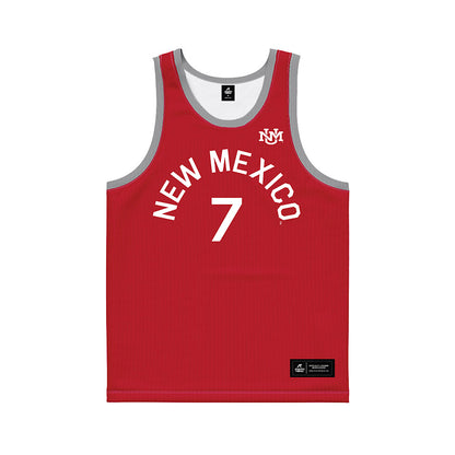 New Mexico - NCAA Men's Basketball : Sir Marius Jones - Hardwood Reissue Basketball Jersey-0