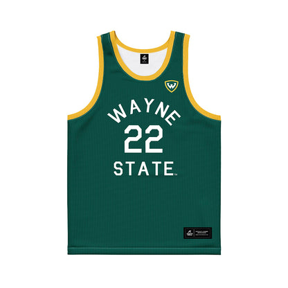 Wayne State - NCAA Men's Basketball : Marshall Thorn - Hardwood Reissue Basketball Jersey-0