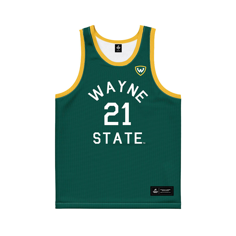 Wayne State - NCAA Men's Basketball : Bryce Esman - Hardwood Reissue Basketball Jersey-0