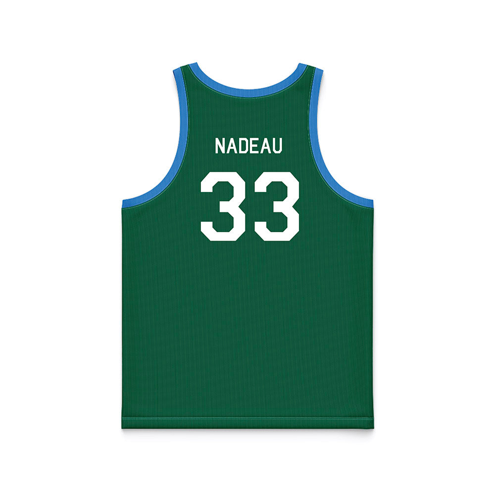 Tulane - NCAA Men's Basketball : Tj Nadeau - Hardwood Reissue Basketball Jersey-1