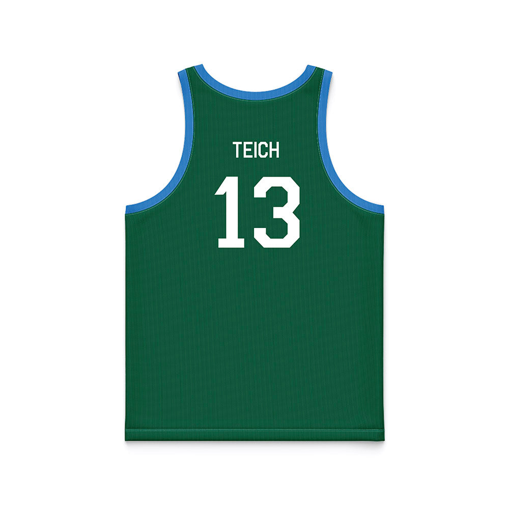 Tulane - NCAA Men's Basketball : Joseph Teich - Hardwood Reissue Basketball Jersey-1