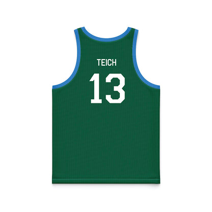 Tulane - NCAA Men's Basketball : Joseph Teich - Hardwood Reissue Basketball Jersey-1