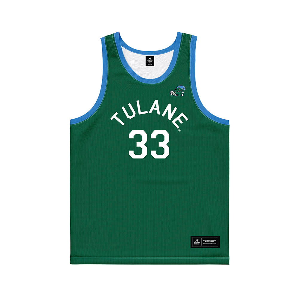 Tulane - NCAA Men's Basketball : Tj Nadeau - Hardwood Reissue Basketball Jersey-0
