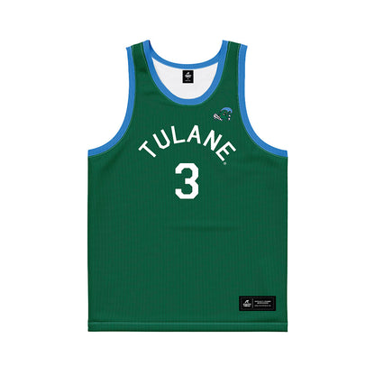 Tulane - NCAA Men's Basketball : Krystian Lewis - Hardwood Reissue Basketball Jersey-0