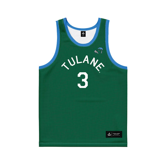 Tulane - NCAA Men's Basketball : Krystian Lewis - Hardwood Reissue Basketball Jersey-0
