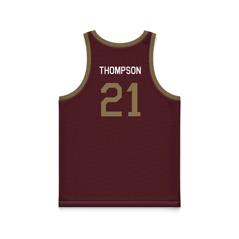 Texas State - NCAA Men's Basketball : Deke Thompson - Hardwood Reissue Basketball Jersey-1