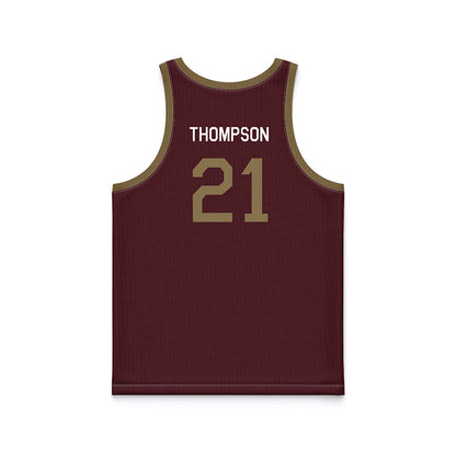 Texas State - NCAA Men's Basketball : Deke Thompson - Hardwood Reissue Basketball Jersey-1
