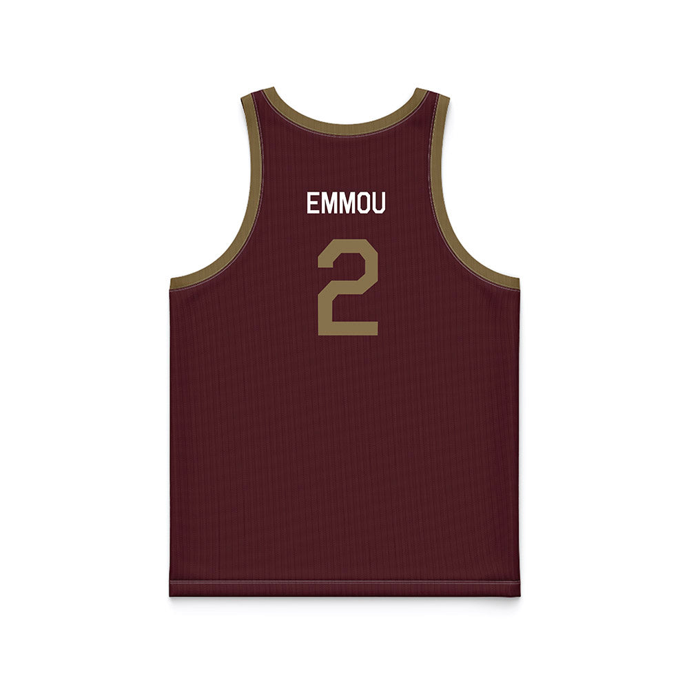 Texas State - NCAA Men's Basketball : Franck Emmou - Hardwood Reissue Basketball Jersey-1