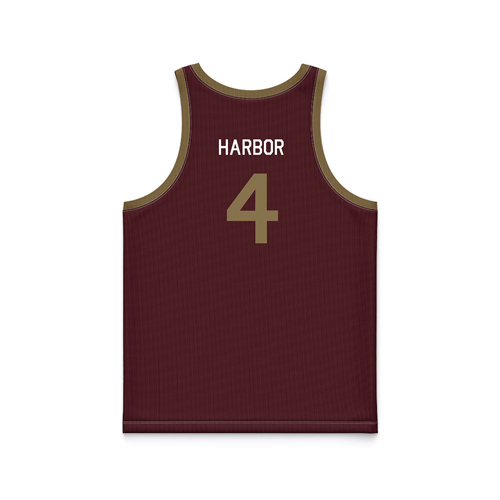 Texas State - NCAA Women's Basketball : Myla Harbor - Hardwood Reissue Basketball Jersey-1