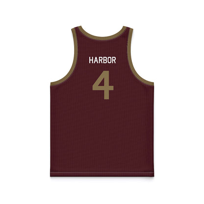 Texas State - NCAA Women's Basketball : Myla Harbor - Hardwood Reissue Basketball Jersey-1
