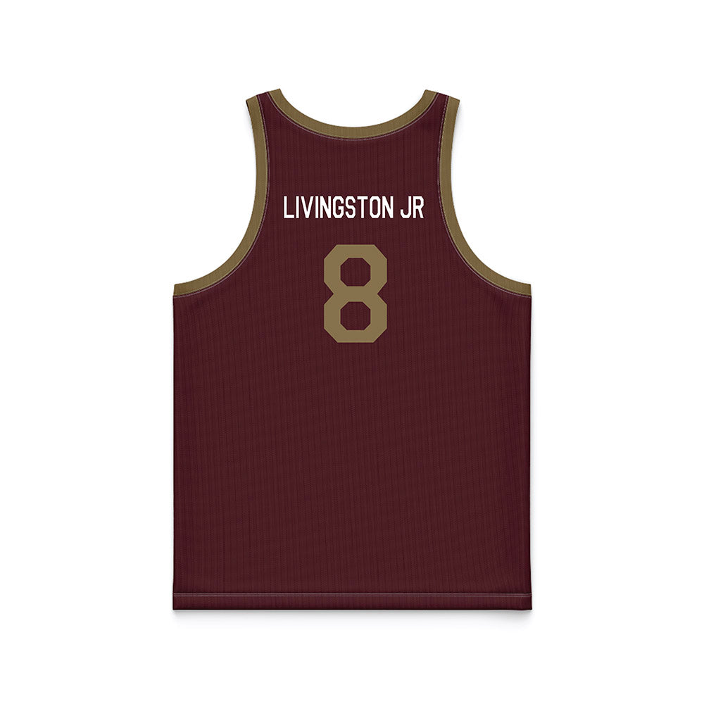 Texas State - NCAA Men's Basketball : Randy Livingston Jr - Hardwood Reissue Basketball Jersey-1
