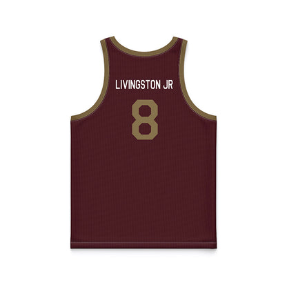 Texas State - NCAA Men's Basketball : Randy Livingston Jr - Hardwood Reissue Basketball Jersey-1