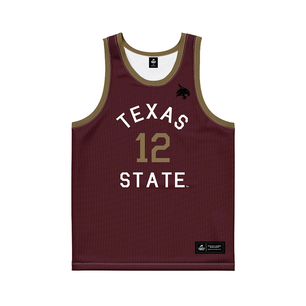 Texas State - NCAA Women's Basketball : Kyla McBride - Hardwood Reissue Basketball Jersey-0
