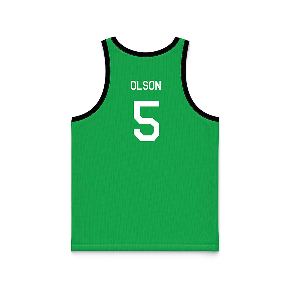 Marshall - NCAA Women's Basketball : Olivia Olson - Hardwood Reissue Basketball Jersey-1
