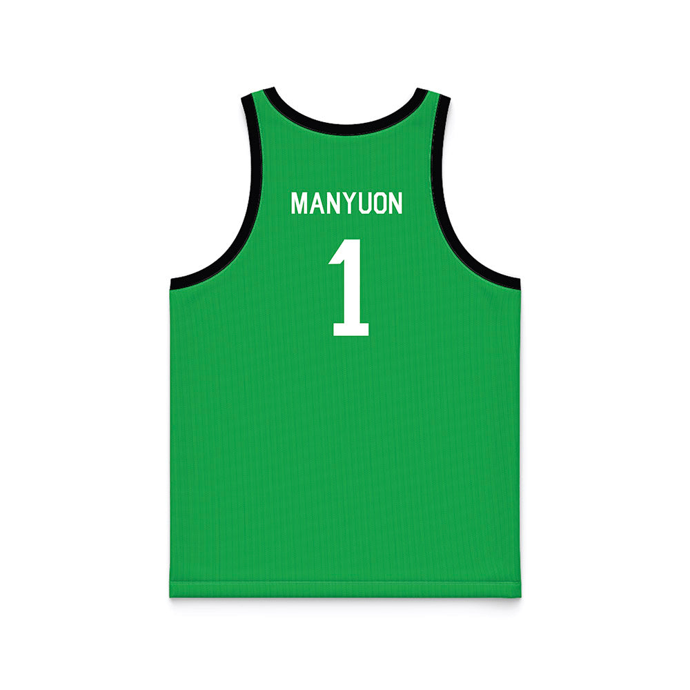 Marshall - NCAA Men's Basketball : Emmanuel Manyuon - Hardwood Reissue Basketball Jersey-1