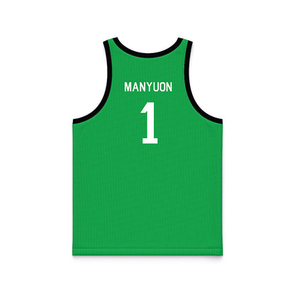 Marshall - NCAA Men's Basketball : Emmanuel Manyuon - Hardwood Reissue Basketball Jersey-1