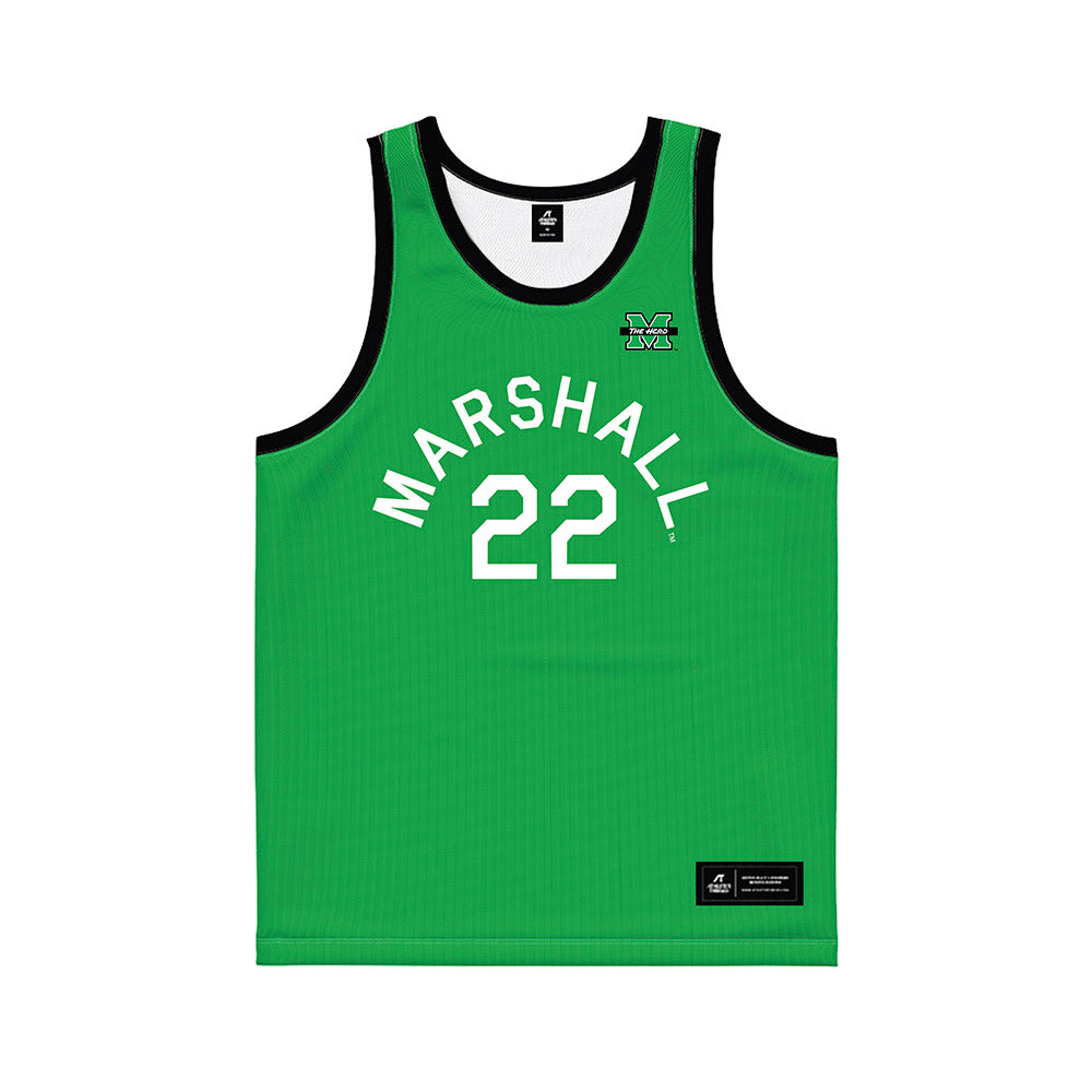 Marshall - NCAA Women's Basketball : Emily Bratton - Hardwood Reissue Basketball Jersey-0