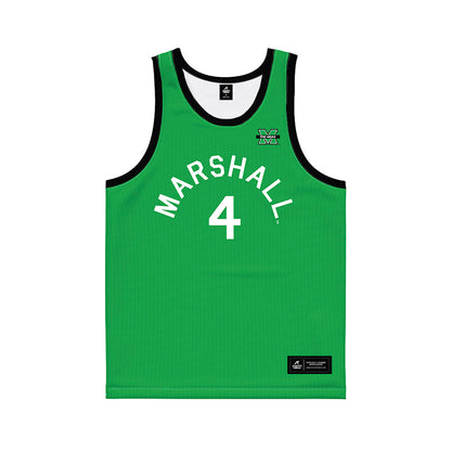 Marshall - NCAA Men's Basketball : Andrew Fuquay - Hardwood Reissue Basketball Jersey-0