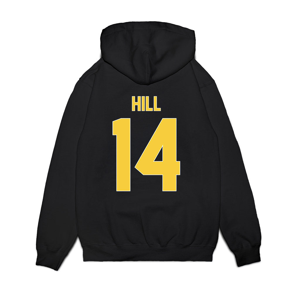 Norfolk State - NCAA Women's Basketball : Jenesis Hill - Vintage Shersey Premium Hooded Sweatshirt-1