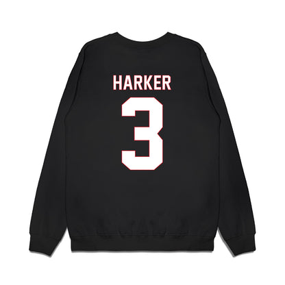 Utah Tech - NCAA Men's Basketball : Boston Harker - Vintage Basketball Premium Crewneck Sweatshirt-1
