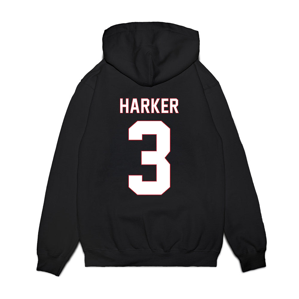 Utah Tech - NCAA Men's Basketball : Boston Harker - Vintage Basketball Premium Hooded Sweatshirt-1