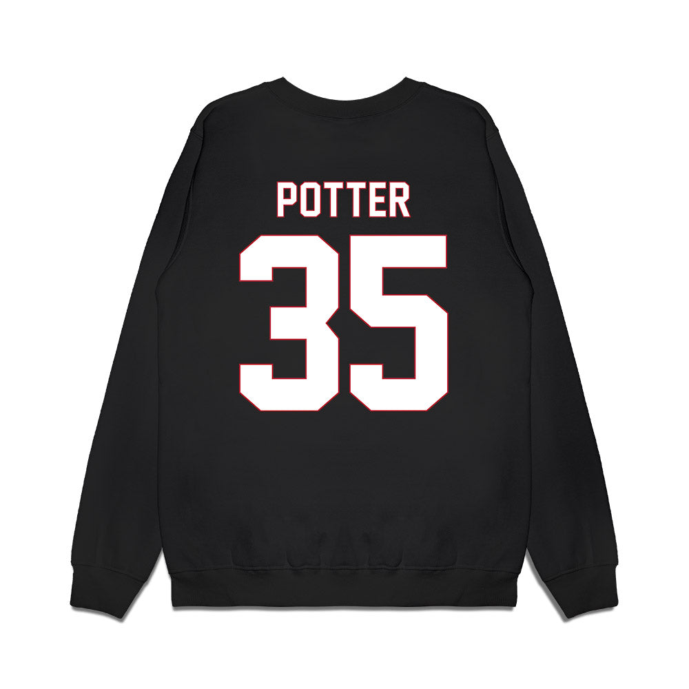 Utah Tech - NCAA Men's Basketball : Ethan Potter - Vintage Basketball Premium Crewneck Sweatshirt-1