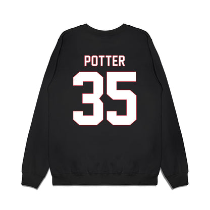 Utah Tech - NCAA Men's Basketball : Ethan Potter - Vintage Basketball Premium Crewneck Sweatshirt-1