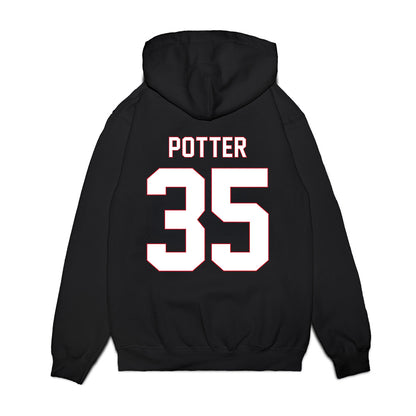 Utah Tech - NCAA Men's Basketball : Ethan Potter - Vintage Basketball Premium Hooded Sweatshirt-1