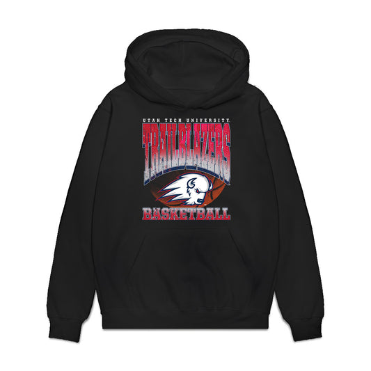 Utah Tech - NCAA Women's Basketball : Kendall Dykstra - Vintage Basketball Premium Hooded Sweatshirt-0