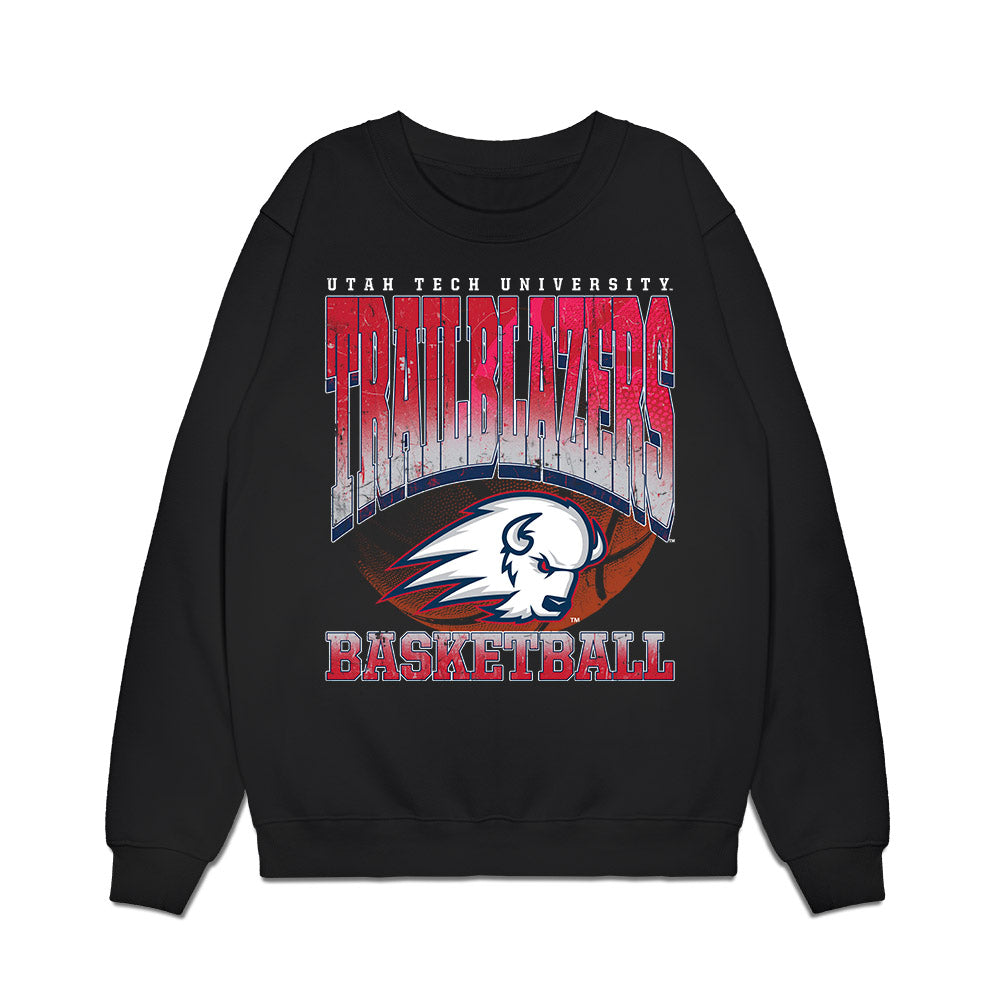 Utah Tech - NCAA Men's Basketball : Ethan Potter - Vintage Basketball Premium Crewneck Sweatshirt-0
