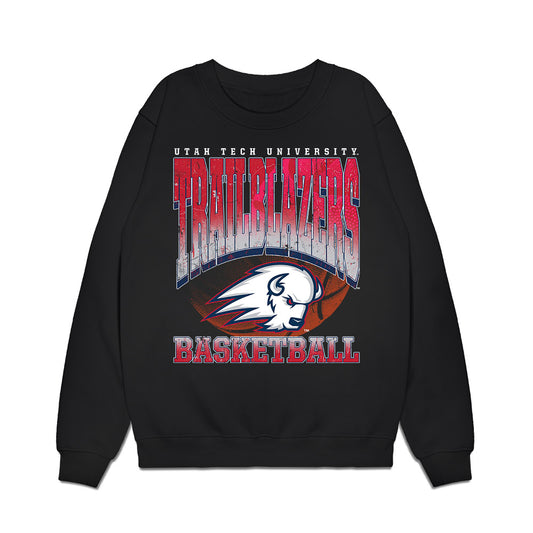 Utah Tech - NCAA Men's Basketball : Ethan Potter - Vintage Basketball Premium Crewneck Sweatshirt-0