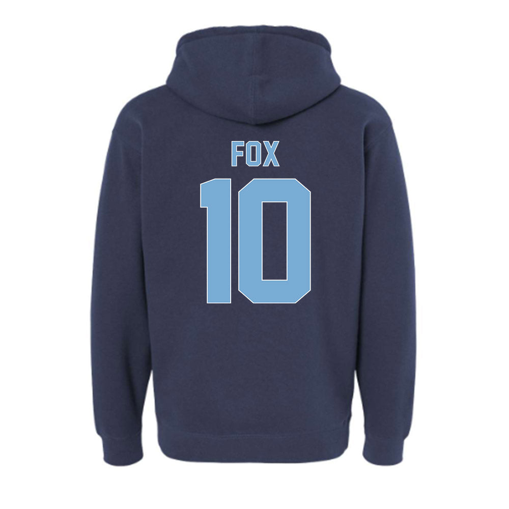 The Citadel - NCAA Men's Basketball : Brody Fox - Vintage Shersey Hooded Pullover Sweatshirt-1