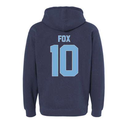 The Citadel - NCAA Men's Basketball : Brody Fox - Vintage Shersey Hooded Pullover Sweatshirt-1