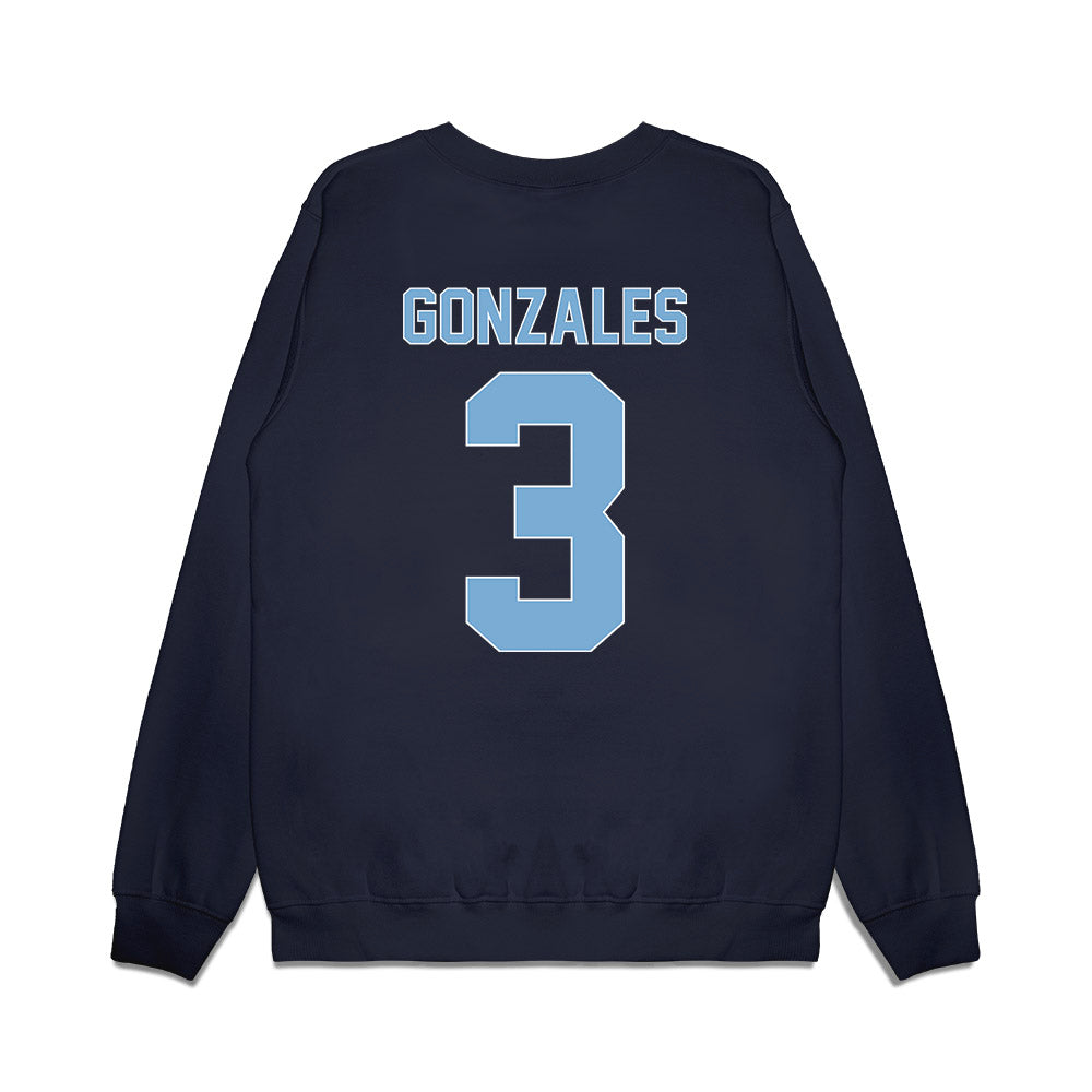 The Citadel - NCAA Men's Basketball : Marcos Gonzales - Vintage Shersey Premium Crewneck Sweatshirt-1