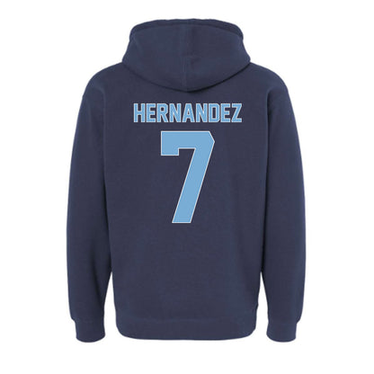 The Citadel - NCAA Men's Basketball : Gabriel Hernandez - Vintage Shersey Hooded Pullover Sweatshirt-1