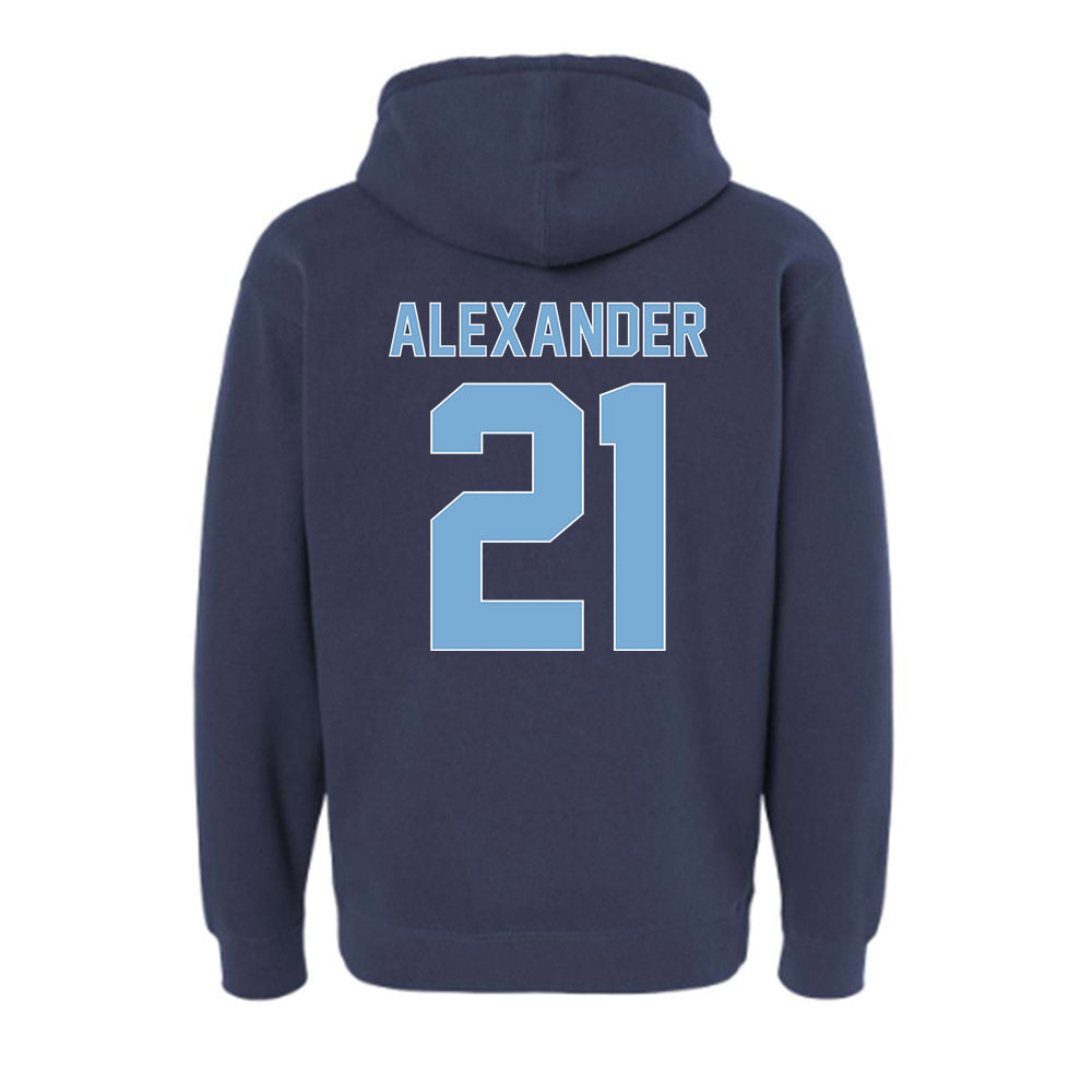 The Citadel - NCAA Men's Basketball : Cole Alexander - Vintage Shersey Hooded Pullover Sweatshirt-1