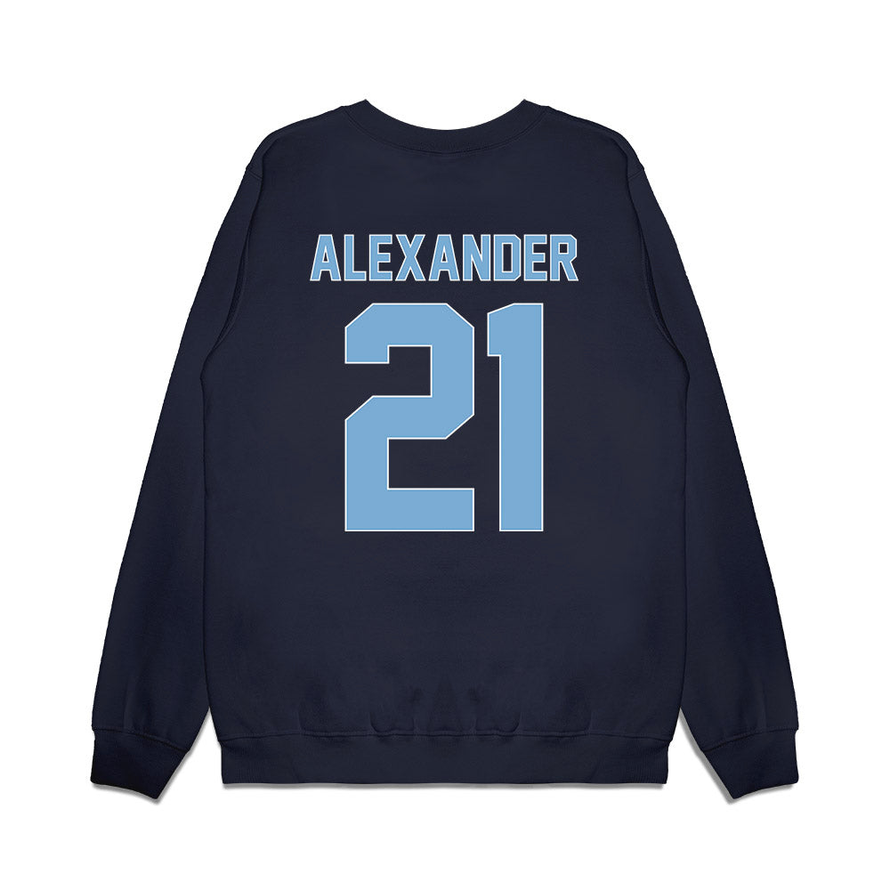 The Citadel - NCAA Men's Basketball : Cole Alexander - Vintage Shersey Premium Crewneck Sweatshirt-1