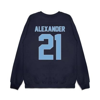 The Citadel - NCAA Men's Basketball : Cole Alexander - Vintage Shersey Premium Crewneck Sweatshirt-1